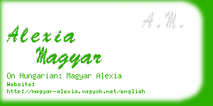 alexia magyar business card
